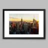 Quadro Fotografia Panoramica New York City - 60x40cm - Moldura Caixa Preto - 1