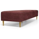 Ver imagem 6 de Puff Decorativo Sala de Estar Bali W01 Pés Palito 170x60cm Linho Bordô - Lyam Decor