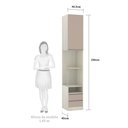 Ver imagem 2 de Mesa de Cabeceira Direito 1 Porta 2 Gavetas Prime Plus Luciane Móveis