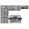Cozinha de Aço Completa Mirage New 14 Portas 2 Gavetas com Vidro Branco/Preto 815486 - Telasul - 3