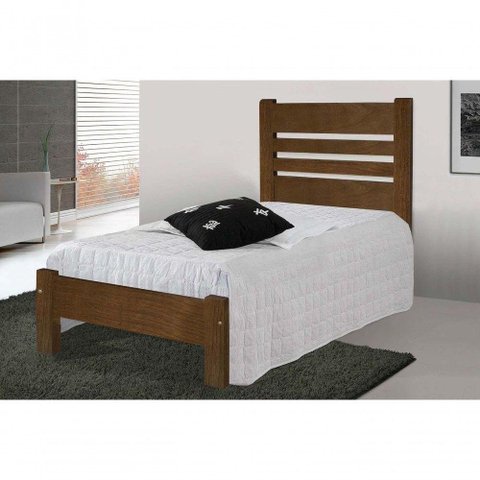 Cama Solteirão Moscou De Madeira Angelim Imbuia