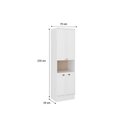 Ver imagem 4 de Paneleiro de Cozinha Bella 2617 Torre Quente com 1 Forno 4 Portas 70cm Nogal-cinza - Carraro