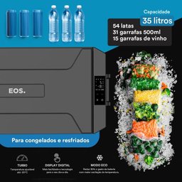 Freezer e Geladeira Portátil EOS 35 Litros EFC40 110V/220V/12V/24V - 4