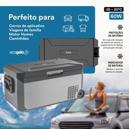 Freezer e Geladeira Portátil EOS 35 Litros EFC40 110V/220V/12V/24V - 3