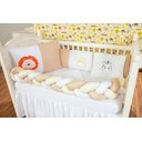 Ver imagem 4 de Kit Protetor Berço Padrão Americano Selva Safari Leão 6 Pçs