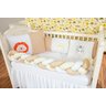 Kit Protetor Berço Padrão Americano Selva Safari Leão 6 Pçs - 4