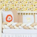 Ver imagem 3 de Kit Protetor Berço Padrão Americano Selva Safari Leão 6 Pçs