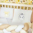 Ver imagem 5 de Kit Protetor Berço Padrão Americano Selva Safari Leão 6 Pçs