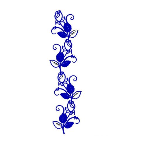 Adesivo Flores Box Quarto Sala Cozinha Geladeira Decoração:azul