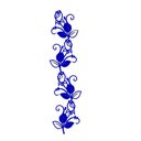 Ver imagem 1 de Adesivo Flores Box Quarto Sala Cozinha Geladeira Decoração:azul
