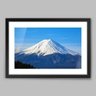 Quadro Fotografia Monte Fuji Majestoso - 45x30cm - Moldura Caixa Preto - 1