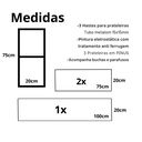 Ver imagem 2 de Prateleira Tendência Estilo Industrial Suspensa Modernidade Qualidade
