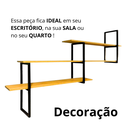Ver imagem 5 de Prateleira Tendência Estilo Industrial Suspensa Modernidade Qualidade