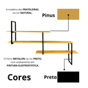 Ver imagem 4 de Prateleira Tendência Estilo Industrial Suspensa Modernidade Qualidade