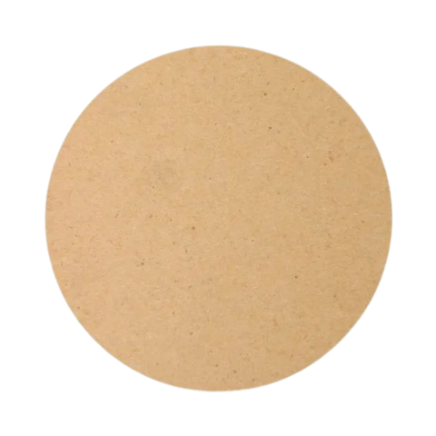 Base Sousplat Circulo Bolacha Mdf Cru 35cm Redonda Kit 15un