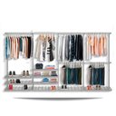 Ver imagem 1 de Guarda roupa closet aramado aberto armário modulado roupeiro 3,70 BR