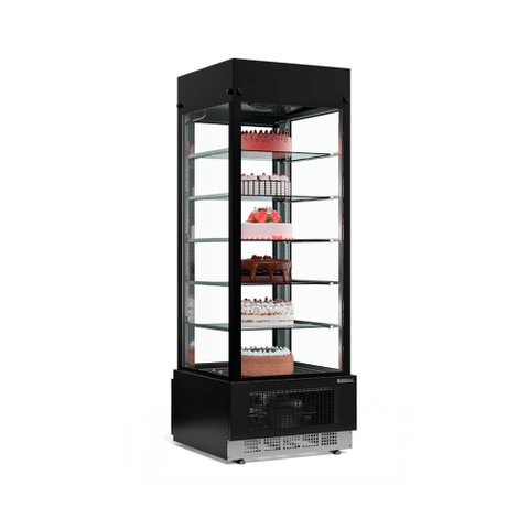 Vitrine Refrigerada para Bolos GEVF-075 PR Frost Free e Iluminação Led Perimetral Gelopar 220V