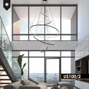Ver imagem 2 de Pendente/ Lustre Alumínio Detalhes em Cristais Led Integrado 150w 3000k Luciin
