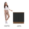 Balcão Armário de Cozinha 80 cm 2 Portas Rustic/Preto Agata Madesa - 6