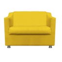 Ver imagem 1 de Namoradeira Decorativa 02 lugares Recepção Clinica Consultório Sala de Espera Tilla - TWDECORA:Suede