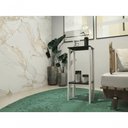 Ver imagem 1 de Mesa Lateral Mesa de Cabeceira Quadrada sem Gavetas em Mdf Moderno Branco, Preto