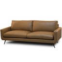 Ver imagem 1 de Sofá 2 Lugares para Sala de Estar Living Industrial 183cm Dijon L06 Couro Camel - Lyam Decor