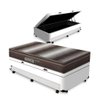 Cama Box Baú e Auxiliar Solteiro + Colchão de Espuma D28 Ortobom Light Ortopédico 88cm - 1