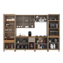 Ver imagem 3 de Armário de Cozinha Modulada Completa Fidelitá Berlim 6 Peças 340cm 13 Portas 3 Gavetas com Tampo