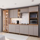 Ver imagem 1 de Armário de Cozinha Modulada Completa Fidelitá Berlim 6 Peças 340cm 13 Portas 3 Gavetas com Tampo