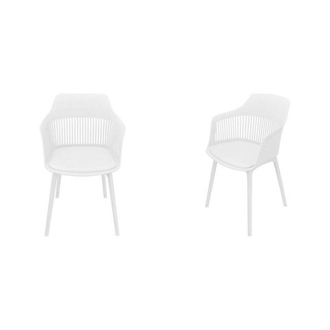 Kit com 2 Cadeiras Mena para Sala de Jantar Branco