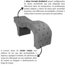 Ver imagem 5 de Maca Estofada Reclinável Sobrancelhas Cílios Veludo Simaria Cor:cinza