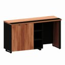 Ver imagem 2 de Aparador Frigobar de Embutir Direito com Armário 2 Portas com Pés em Metal Corporate