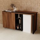 Ver imagem 6 de Aparador Frigobar de Embutir Direito com Armário 2 Portas com Pés em Metal Corporate