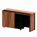 Ver imagem 7 de Aparador Frigobar de Embutir Direito com Armário 2 Portas com Pés em Metal Corporate