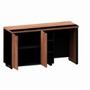 Ver imagem 5 de Aparador Frigobar de Embutir Direito com Armário 2 Portas com Pés em Metal Corporate