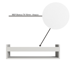 Prateleira para Livros Infantil em Mdf Plancasa Branco Tx - 6 Prateleira para Livros Infantil em Mdf Plancasa Branco Tx - 6