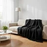 Kit 2 Mantas para Sofá Tipo Manta Capa de Sofá 2,40 X 1,80 Várias Cores:preto - 1