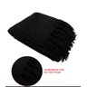 Kit 2 Mantas para Sofá Tipo Manta Capa de Sofá 2,40 X 1,80 Várias Cores:preto - 2