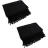 Kit 2 Mantas para Sofá Tipo Manta Capa de Sofá 2,40 X 1,80 Várias Cores:preto - 1