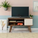 Ver imagem 7 de Rack Bancada para Tv 50 Pol 1p 120 Cm Pinho Off White Arly