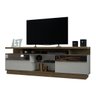 Conjunto Sala de Estar com Rack e Painel Conforto Espresso Móveis - 4