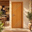 Ver imagem 4 de Folha de Porta R30K 210x80 MDF Pintura UV Frisada:Cerejeira