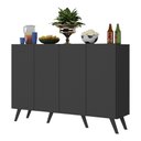 Ver imagem 3 de Aparador Buffet 4 Portas Retrô Alemanha Multimóveis BR3556