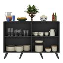 Ver imagem 6 de Aparador Buffet 4 Portas Retrô Alemanha Multimóveis BR3556