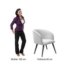 Ver imagem 5 de Poltrona Decorativa Atenas Pé Palito Para Sala De Estar, Quarto, Recepção - Veludo Verde Musgo