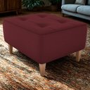 Ver imagem 2 de Puff Decorativo para Sala Piva 62x52 Cm E432 Milani Store Vermelho