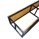Ver imagem 6 de Nicho com Prateleiras para Livros - Estilo Industrial - Ferro e Madeira - Cores Preto e Castanheira