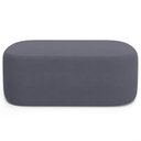 Ver imagem 7 de Cabeceira Cama Box 100cm Lanna com Puff Recamier Doha W01 Suede Cinza - Lyam Decor