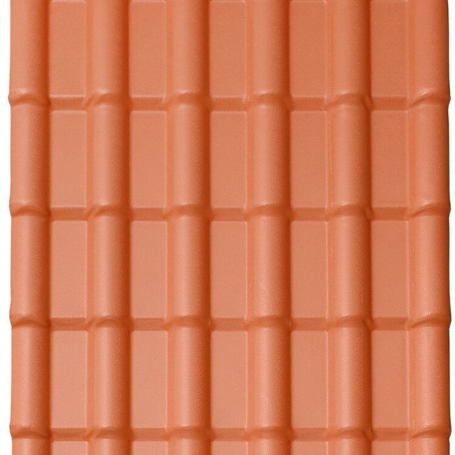 Kit com 5 Telhas Pvc Colonial 2,42m X 0,88m X 1,7mm 6 Ondas Lux Telhas ...