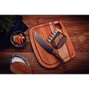 Ver imagem 3 de Jogo Churrasco Tramontina Churrasco Black Lâminas Aço Inox Escurecido Cabos Madeira Tabua 3 Peças